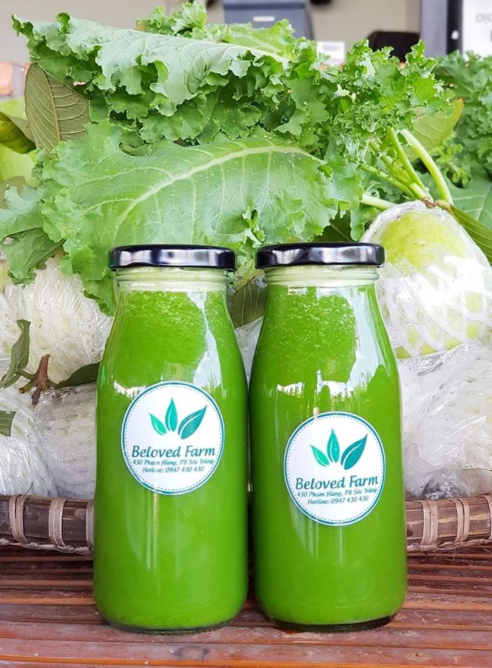 Nước ép ổi + Kale