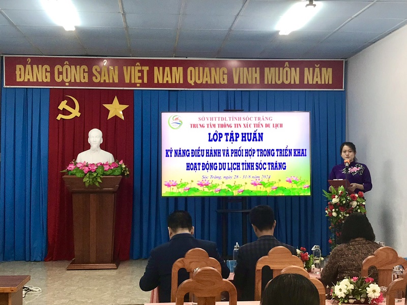 Lớp tập huấn Kỹ năng điều hành và phối hợp  trong triển khai hoạt động du lịch